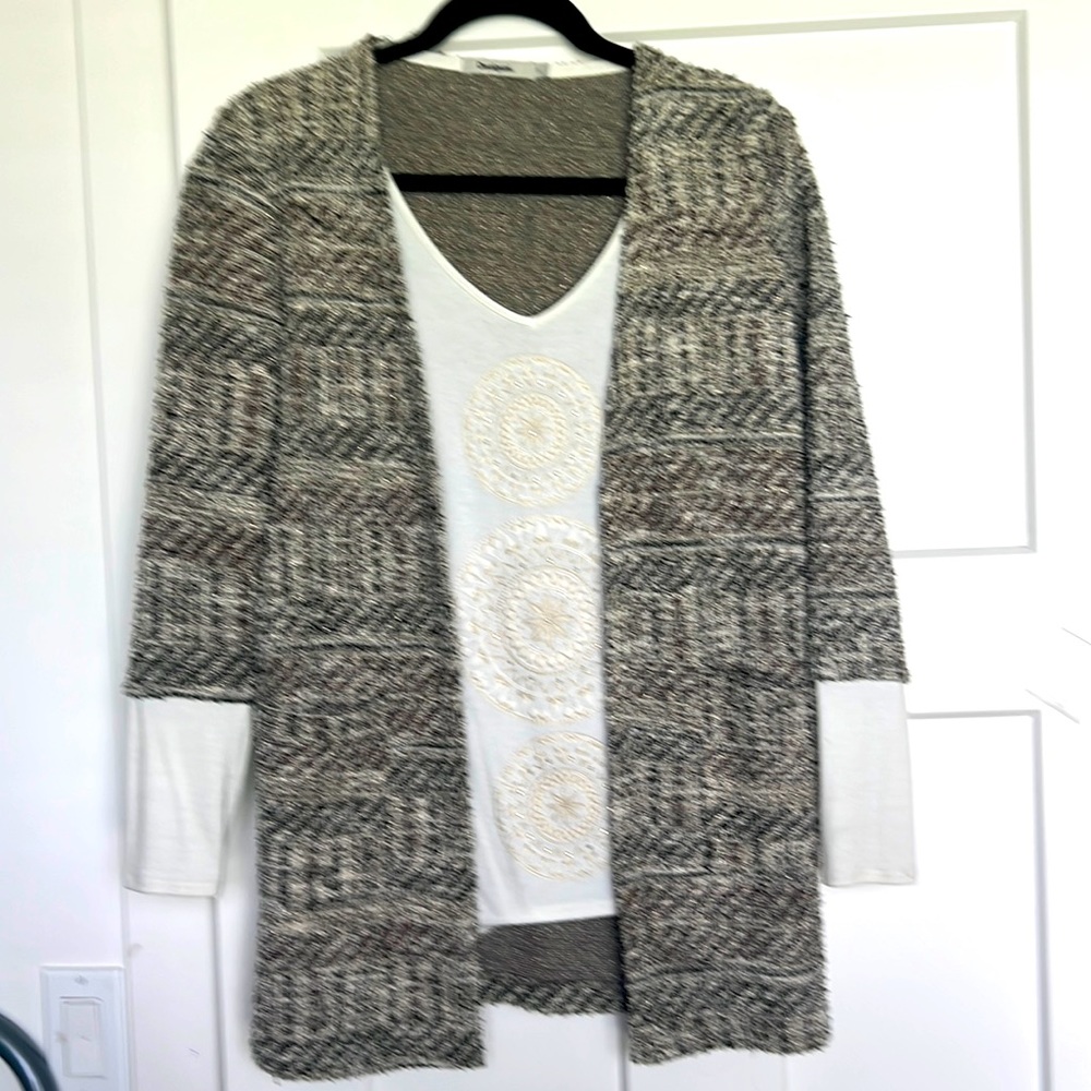 DESIGUAL JACKET WITH INCORPORATED POLO